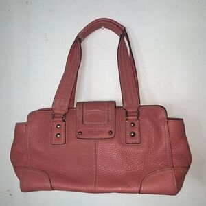 coach hampton turn lock satchel bag